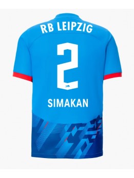 Moški Nogometna dresi replika RB Leipzig Mohamed Simakan #2 Tretji 2023-24 Kratek rokav